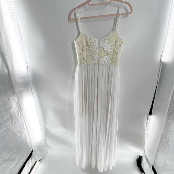 Dress the Population Asha Lace and Chiffon Gown size S NEW - Picture 5 of 13